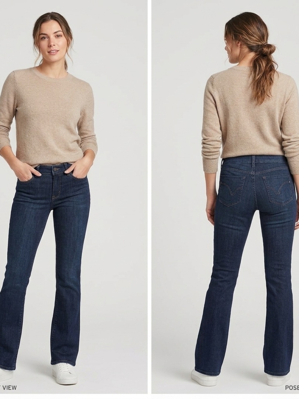 Eddie Bauer Dark Wash Bootcut Jeans Size 2R NWOT